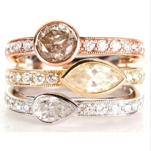 2.90 ctw Diamond 14k Gold Band Ring Appraised